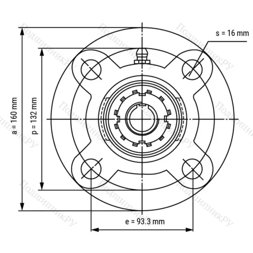 Подшипниковый узел UKFC 209+H 2309 - Вал: 40 мм