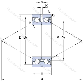 Подшипник BEAS 015045 C-2RSL