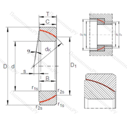 Подшипник скольжения сферический GE 50 SW