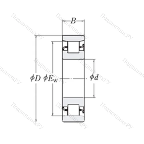 Подшипник роликовый радиальный MRJ 3/4