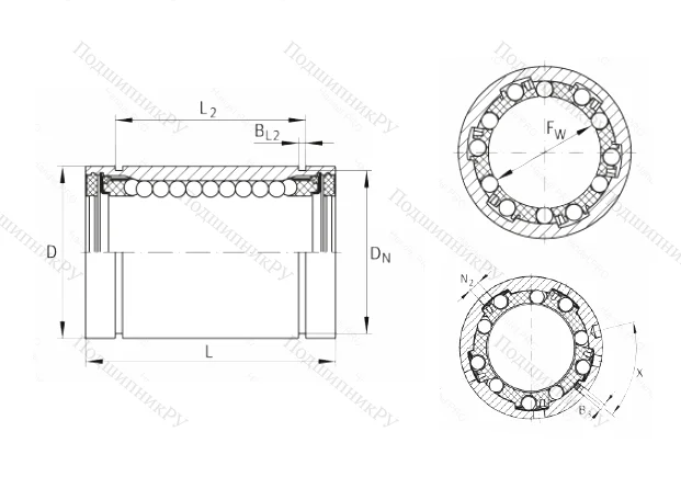 Подшипник KB 40 PP