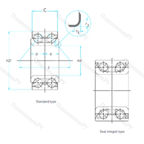 Подшипник шариковый радиально-упорный SA 0028