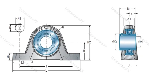 Подшипниковый узел UCPE 206 в Йошкар-Оле