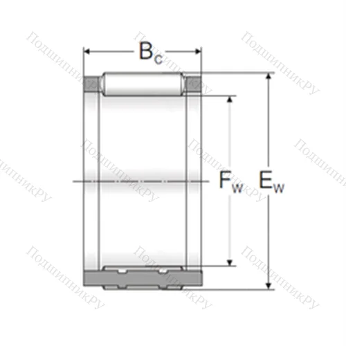 Подшипник игольчатый радиальный K 12x16x13