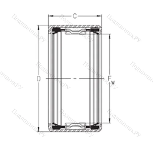 Подшипник игольчатый радиальный SCE 87PP