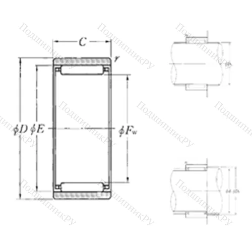 Подшипник игольчатый радиальный RNAO-18?26?13