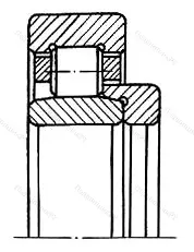 Подшипник  52624 (NU 2324+HJ 2324) размер 120x260x100/86