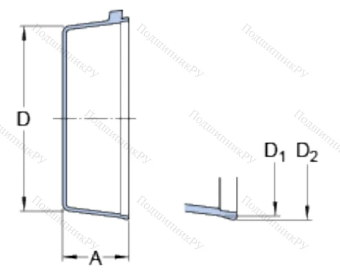 Торцевая крышка ECY 205