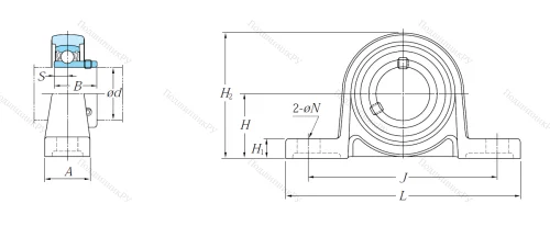 Подшипниковый узел UP 002 JE 1 в Йошкар-Оле