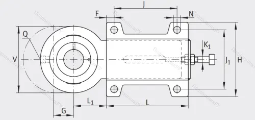 Подшипниковый узел с корпусом-натяжителем PHUSE 25-XL в Йошкар-Оле