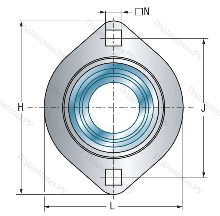 Подшипниковый корпус  PFL 207