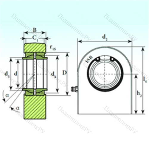 Подшипник скольжения сферический T.P.N. 750 CE