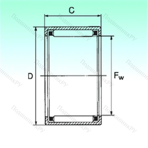 Подшипник игольчатый радиальный HK 1212 от производителя  NBS