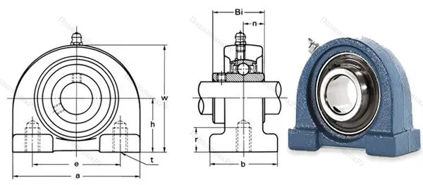 Подшипниковый узел UCPA 211