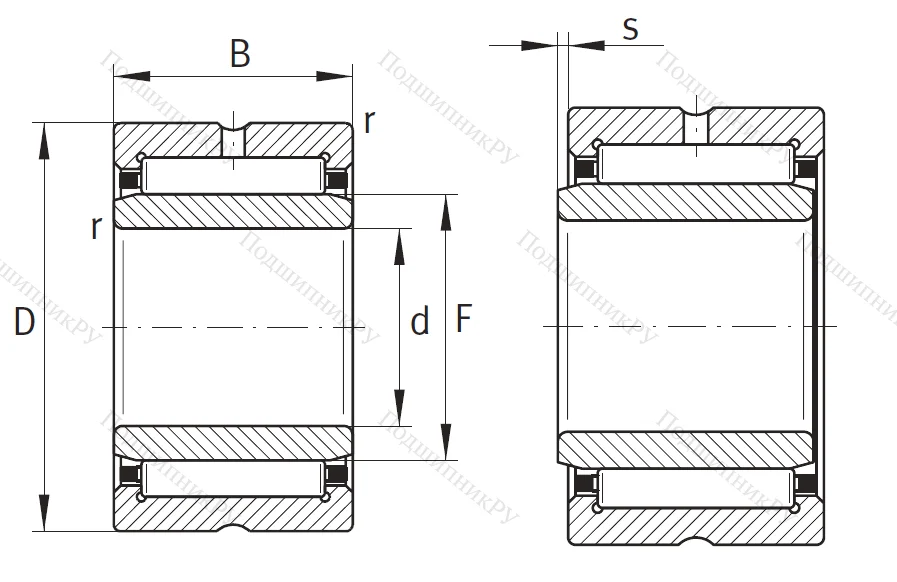 Игольчатый подшипник NA 4911 XL