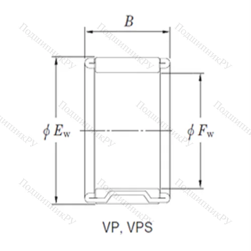 Подшипник игольчатый радиальный VPS 16/28A