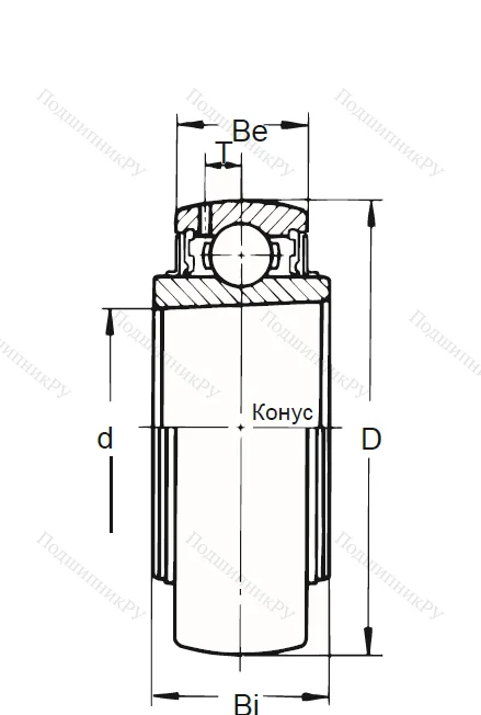 Корпусный подшипник UK 215