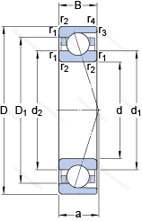 Подшипник 71832 ACD/HCP 4