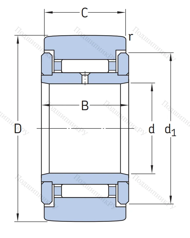 Игольчатый подшипник NATR 20