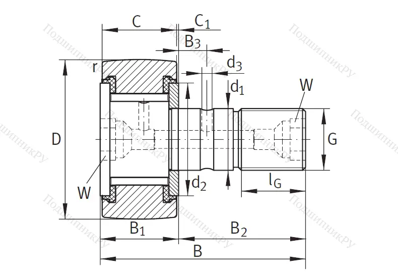 Подшипник KRV 47 PP A