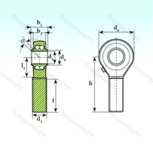 Подшипник шариковый радиальный самоцентрирующийся TSM 06 BB