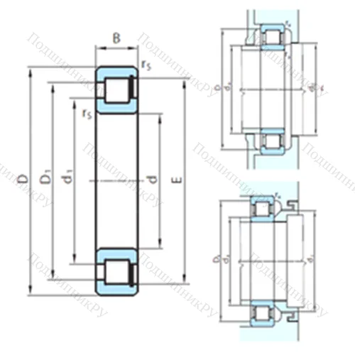 Подшипник роликовый радиальный  412-304