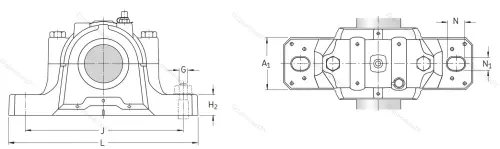 Подшипниковый корпус SNL 217 в Йошкар-Оле