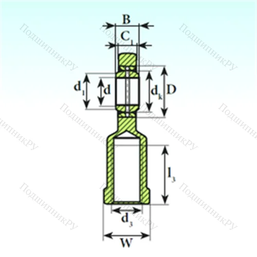 Подшипник скольжения сферический SI 35 ES 2RS