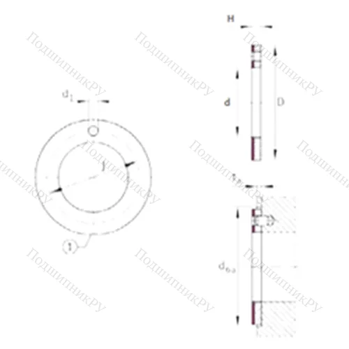 Подшипник скольжения EGW 38-E 40