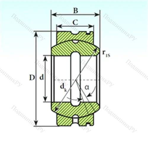 Подшипник скольжения сферический GE 40 XS K