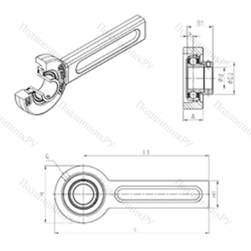 Подшипниковый узел шариковый радиальный ESSP 203