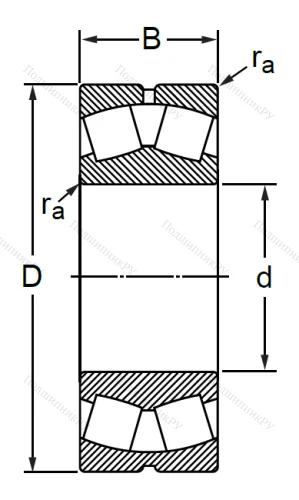 Сферический роликовый подшипник с конической посадкой на вал 113636 АМН (22336 KMBW 33) в Йошкар-Оле