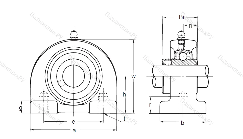 Подшипниковый узел UCPA 209