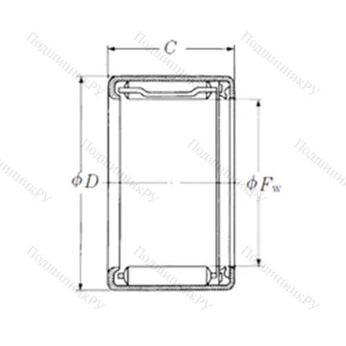 Подшипник игольчатый радиальный FJHT-1214 от производителя  NSK