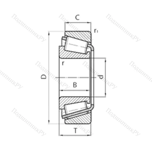 Подшипник роликовый радиально-упорный 37431A/625