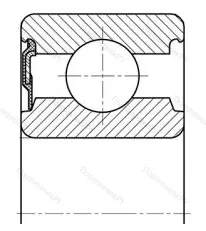 Модификация подшипника 20803АК2У размер 17x47x16