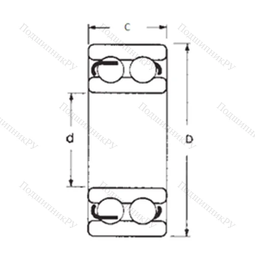 Подшипник шариковый радиальный 4314-2RS