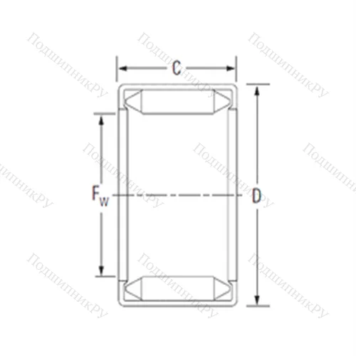 Подшипник игольчатый радиальный 16BM 2216 от производителя  KOYO
