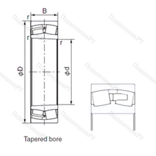Подшипник роликовый радиальный 230/530EK от производителя  NACHI