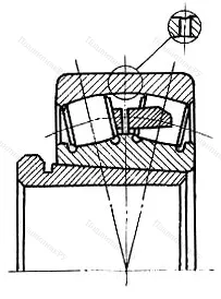 Подшипник  73617 (22318K+AH 2318) размер 85x190x64/83 от производителя  ГПЗ-11