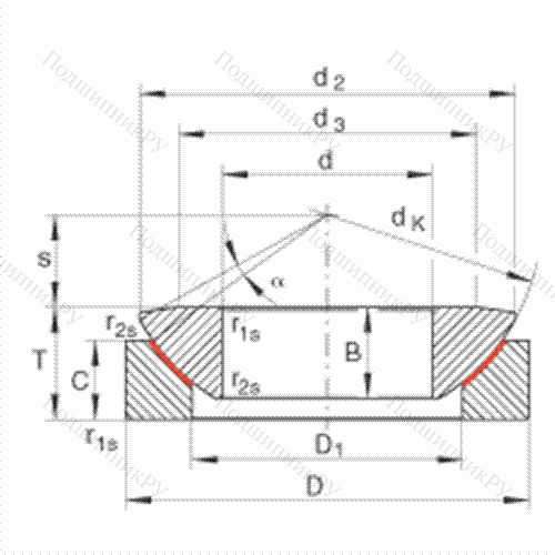 Подшипник шарнирный GE 17-AW