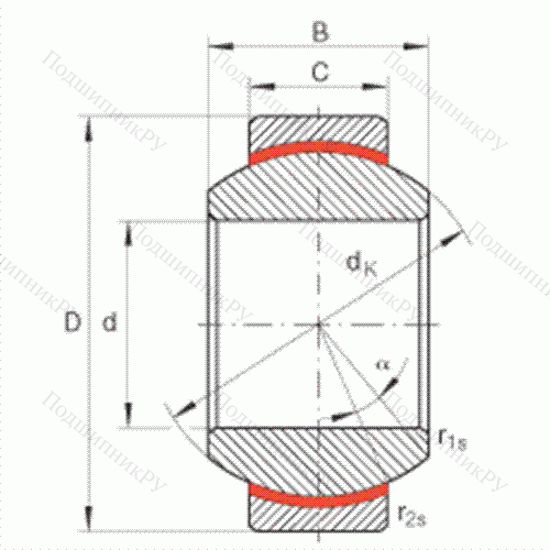 Подшипник шарнирный GE 20-FW