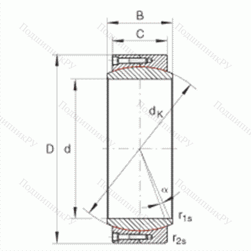 Подшипник шарнирный GE 950-DW