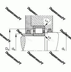 Подшипник NJ 2316-E-TVP 2
